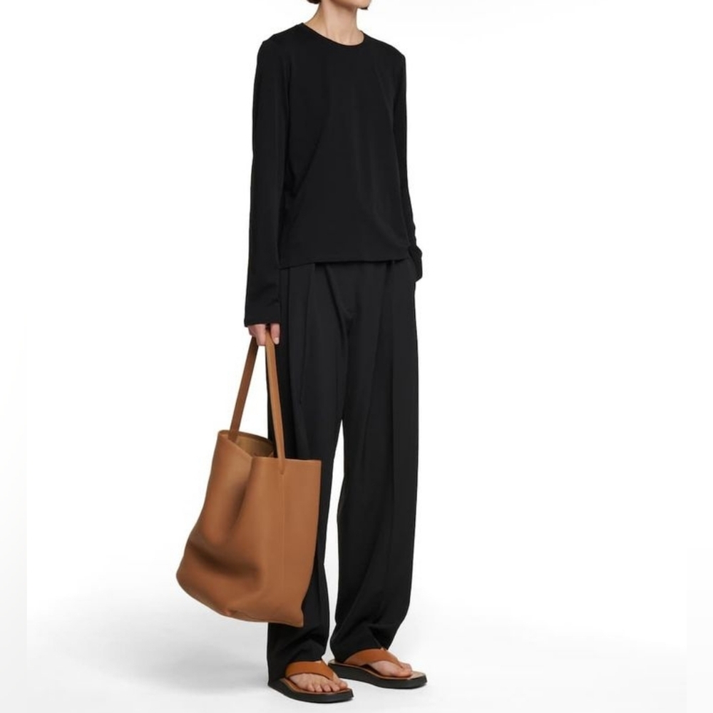 THE‎ ROW Brown "Ginza" 90s Platform Leather Sandals 36.5